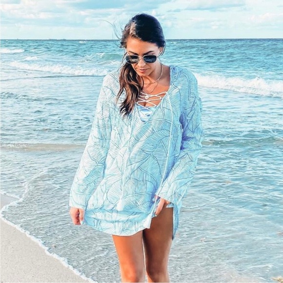 Charlie Holiday Coco Swimsuit Hooded Coverup - Picture 1 of 11